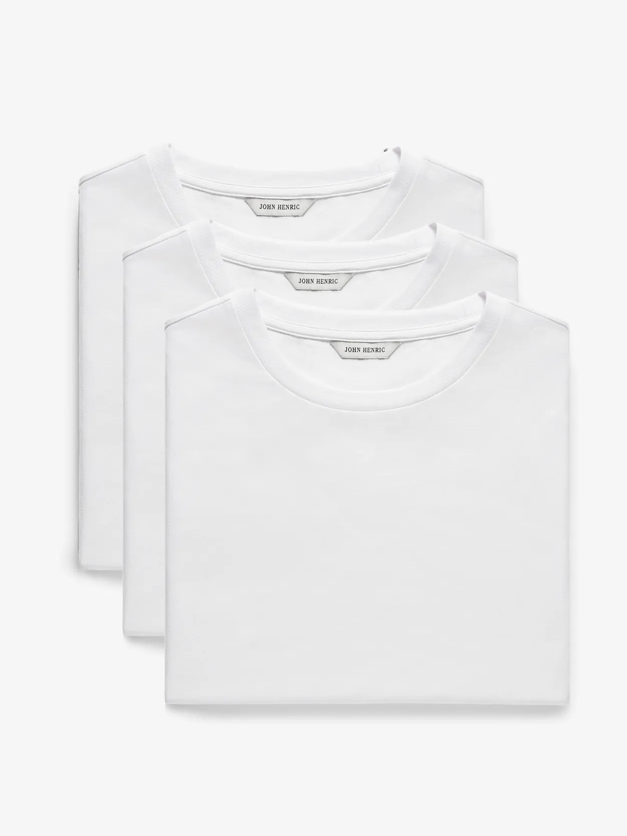 3-Pak Hvid T-shirts