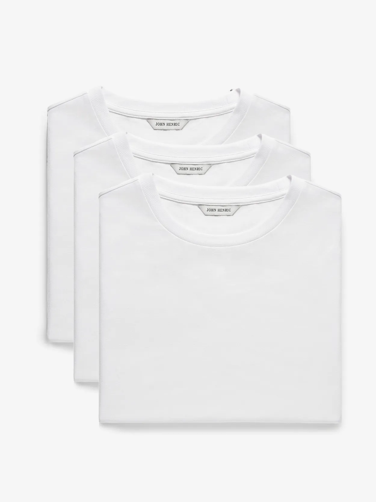 3er-Pack weiße T-Shirts