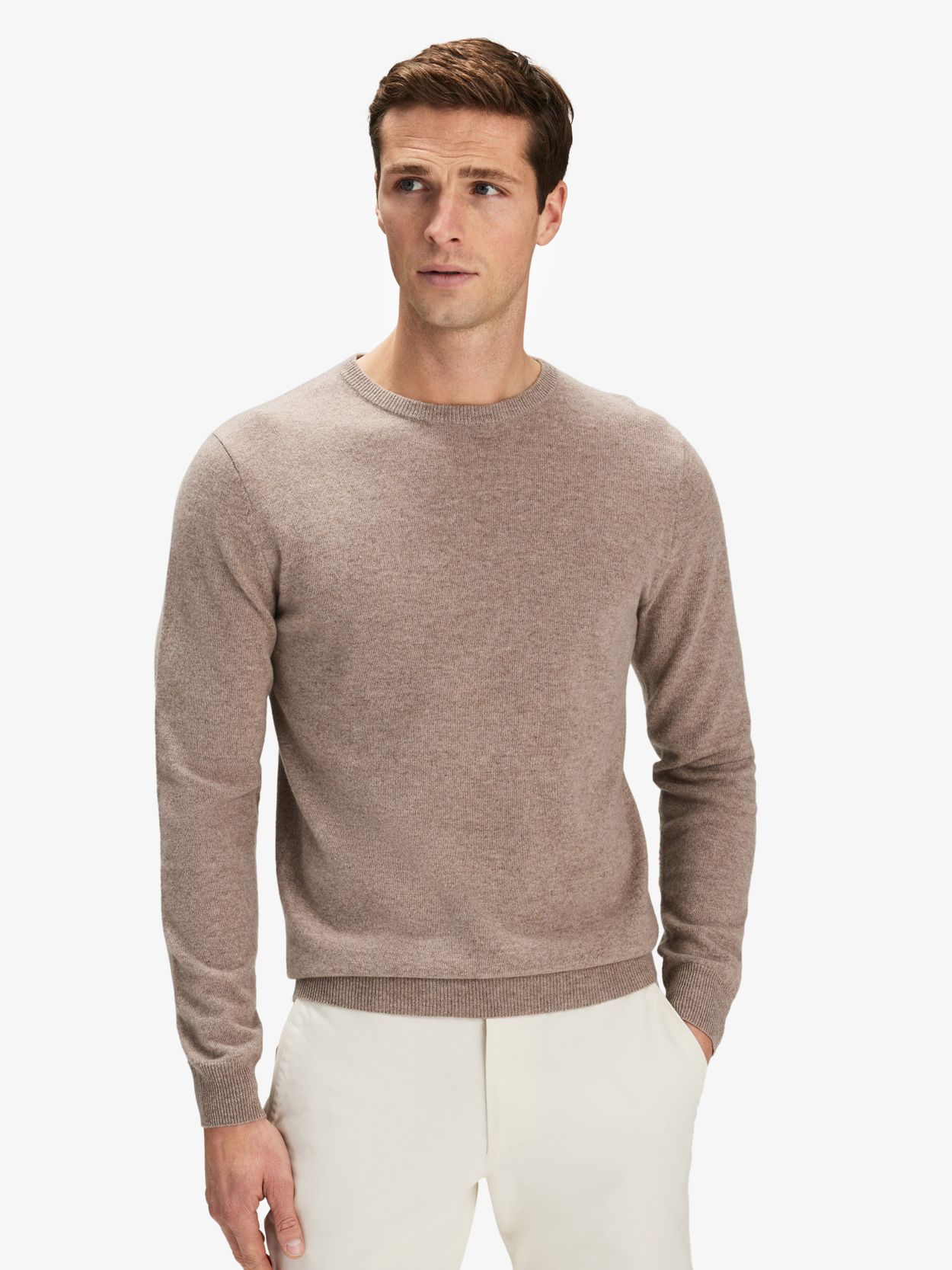 Cashmere sweater, beige