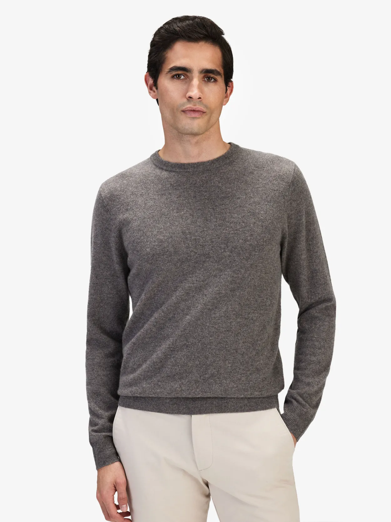 Hellbrauner Kaschmirpullover