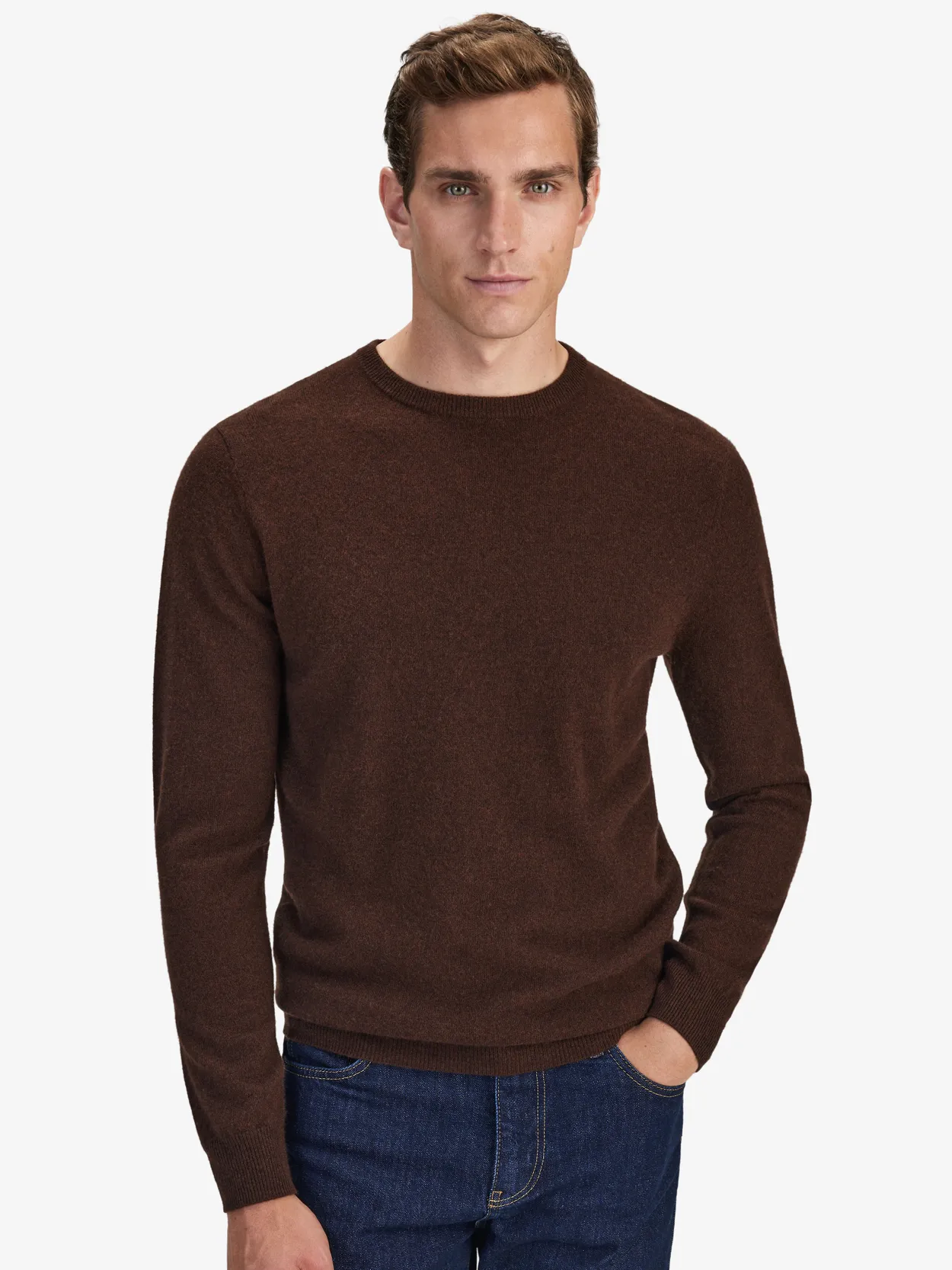 Pull en Cachemire Marron Foncé