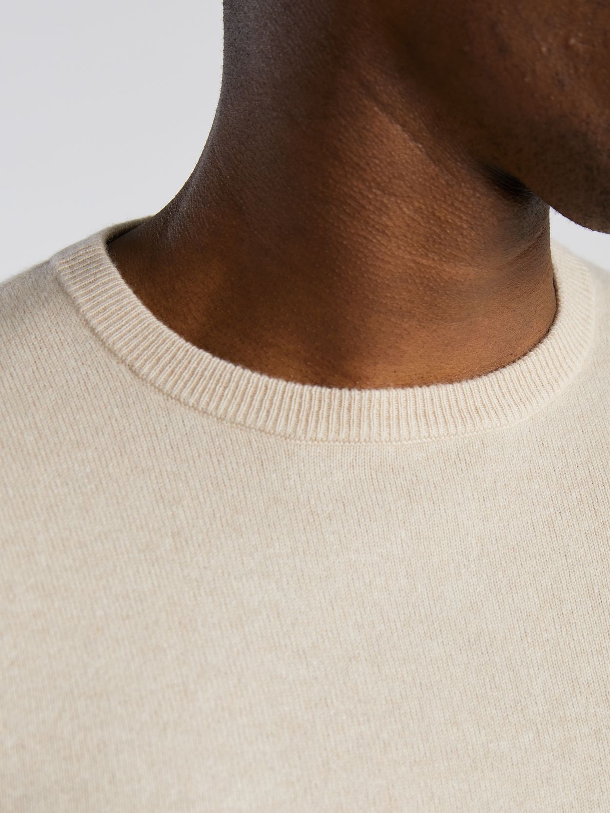 Light Beige Cashmere Sweater