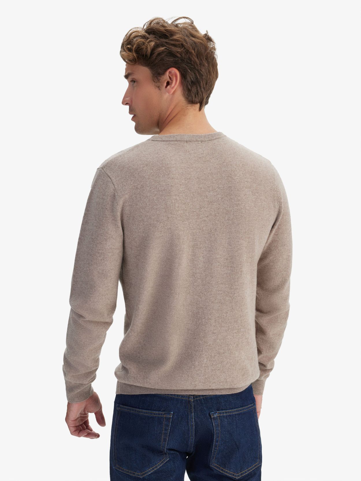 Beige Cashmere Sweater