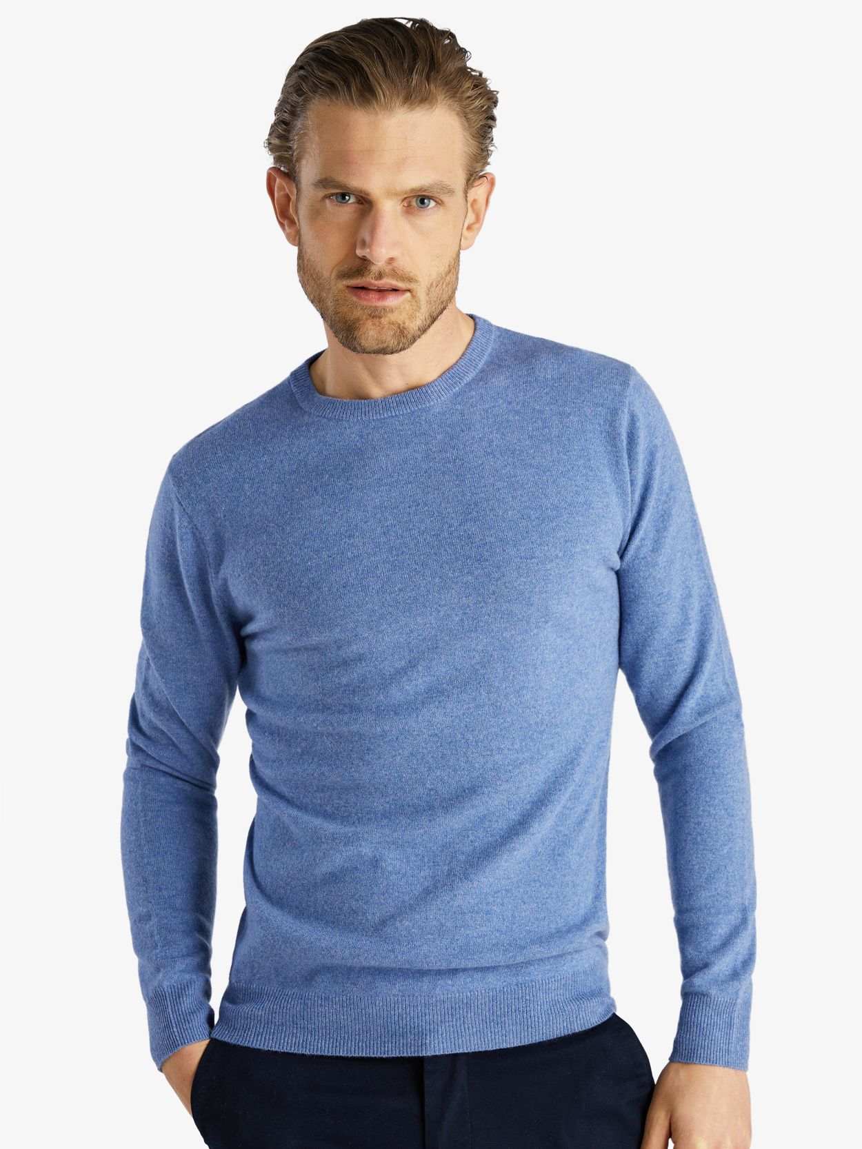 baby blue cashmere sweater mens