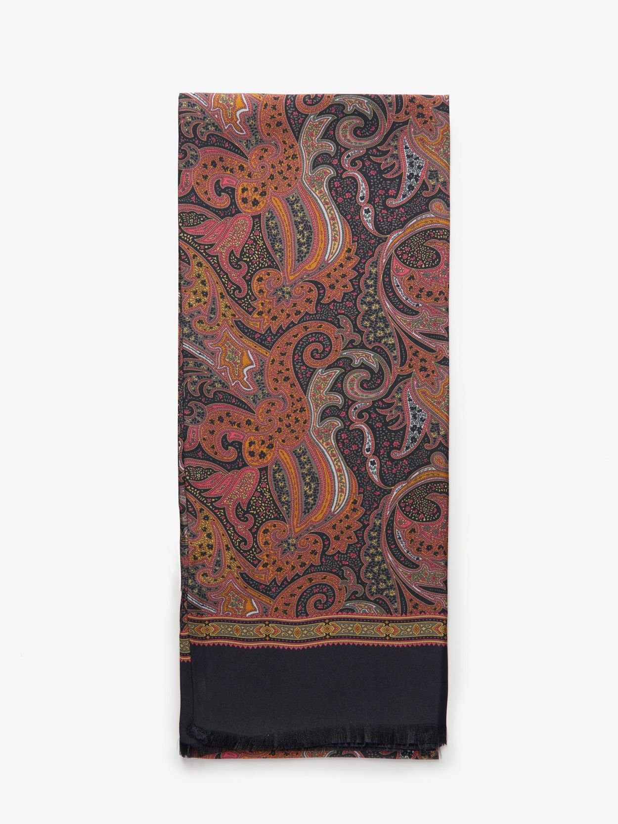 【SURGERY】paisley ice clover scarf black Silk Scarf Paisley - Buy online | John Henric