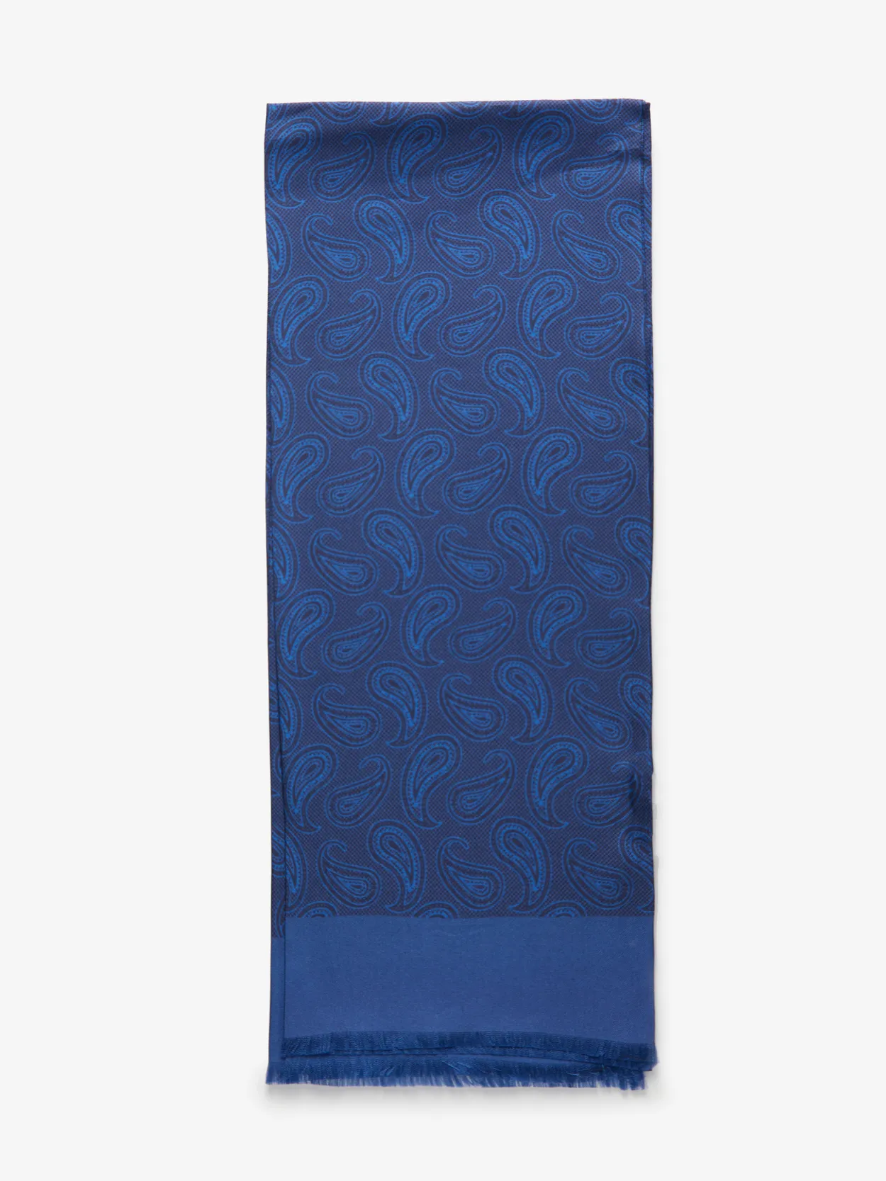 Long Silk Scarf for Men Navy Theme Paisley Print SFM045 – Yangtze Store