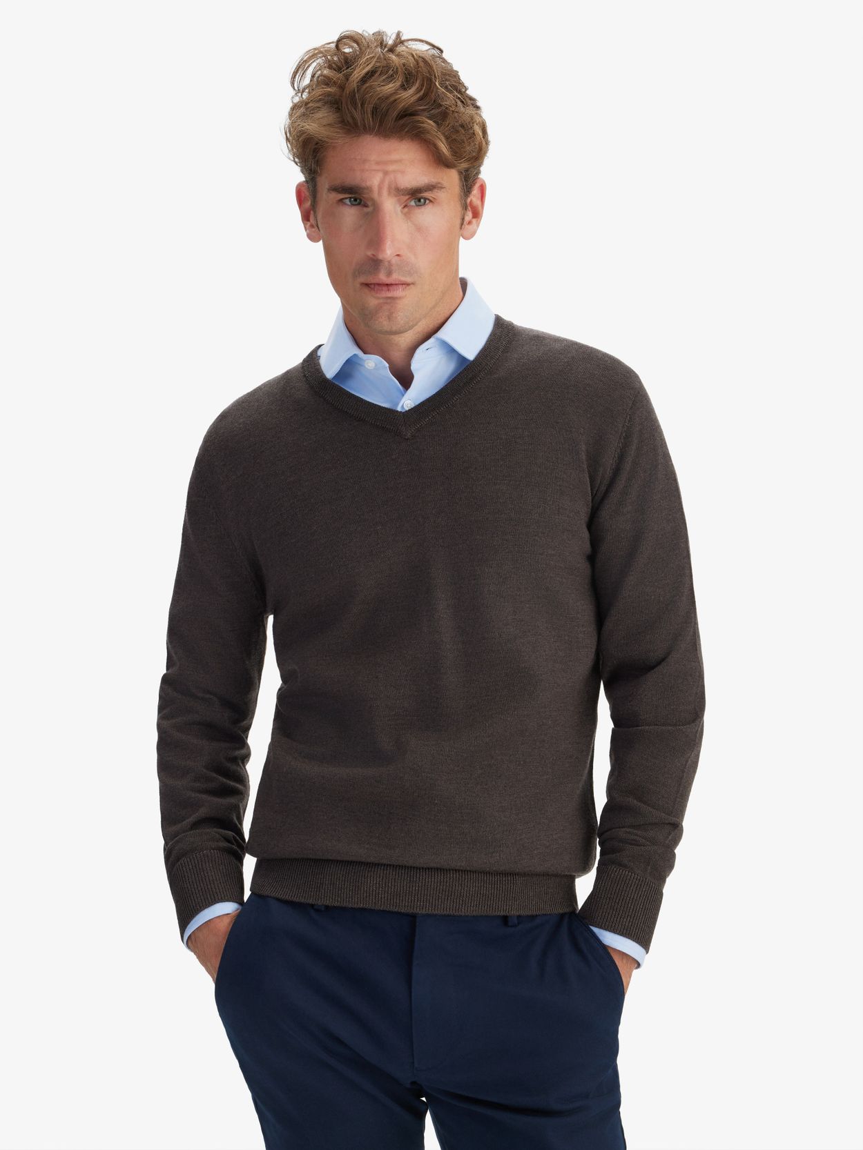 Dark Brown Sweater Merino