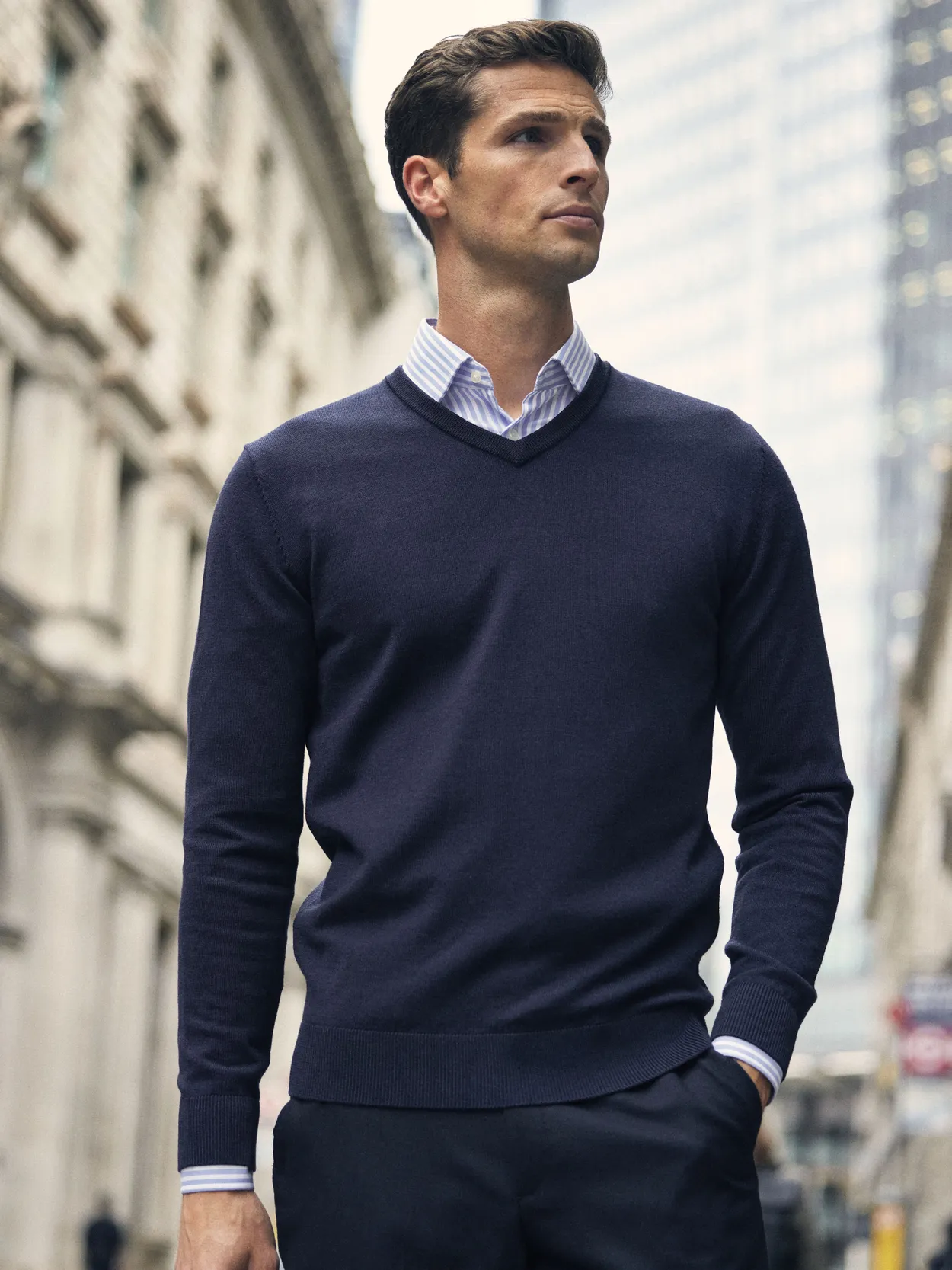 Dark Blue Sweater Merino