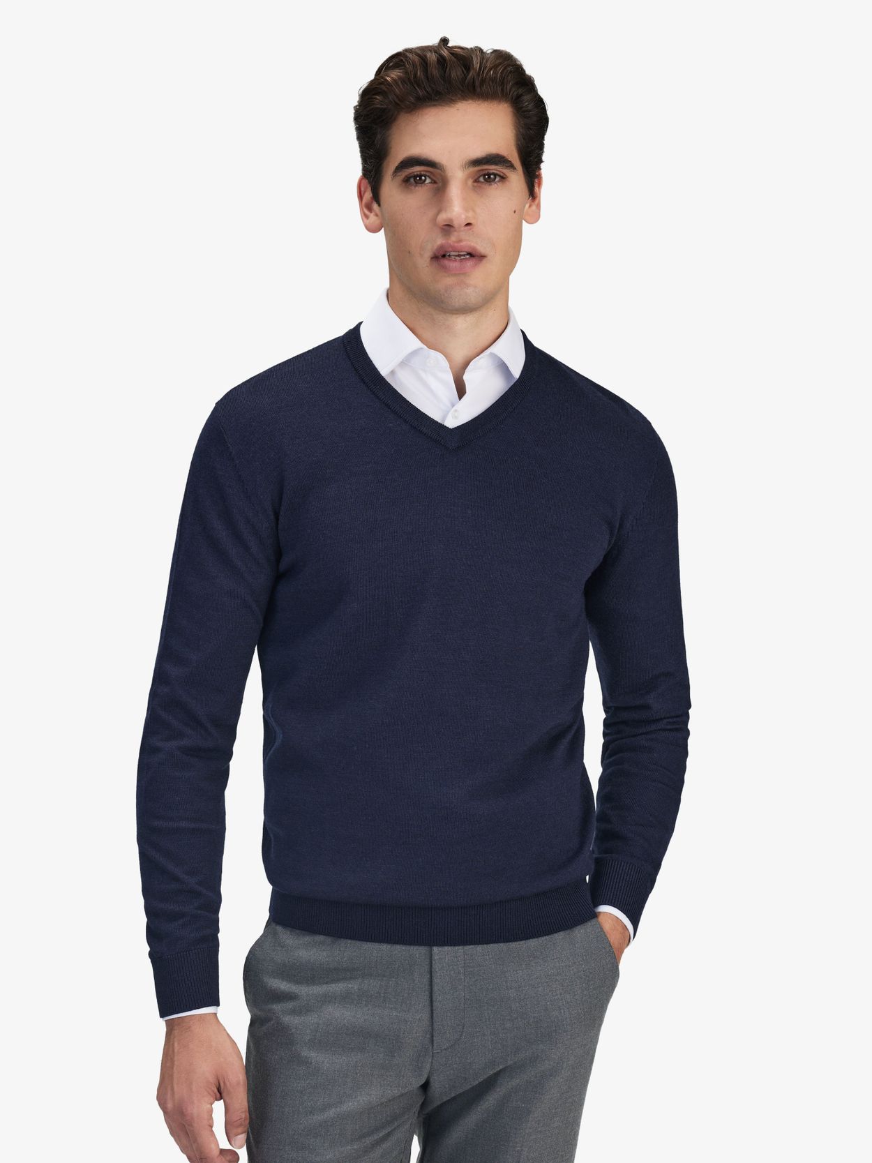 Mens dark hotsell blue sweater