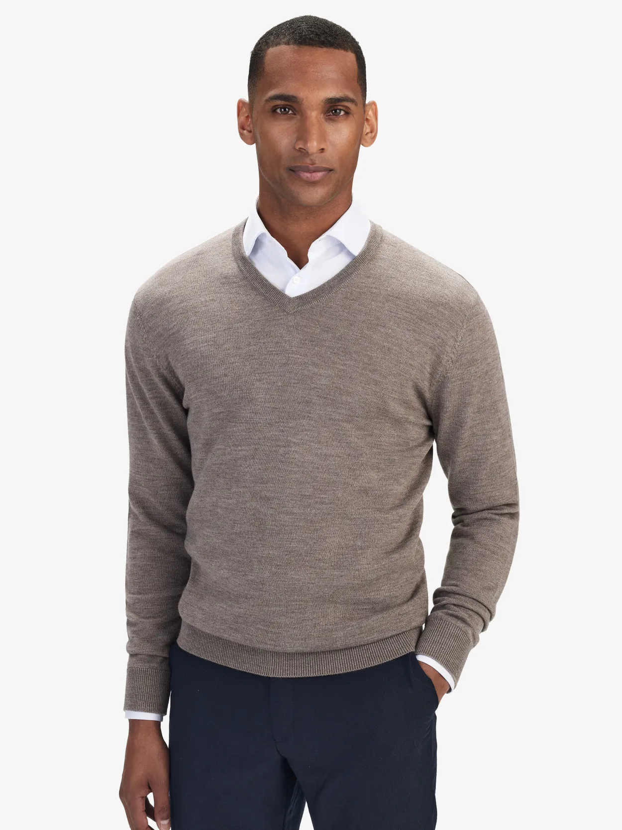 Beige Merino Sweater