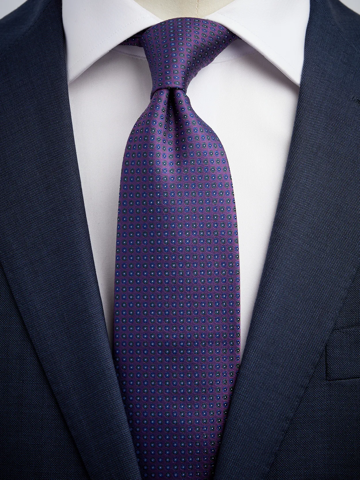 Ferragamo Aeroplane Print Silk Tie in Violet Purple for Men Mens Accessories Ties 