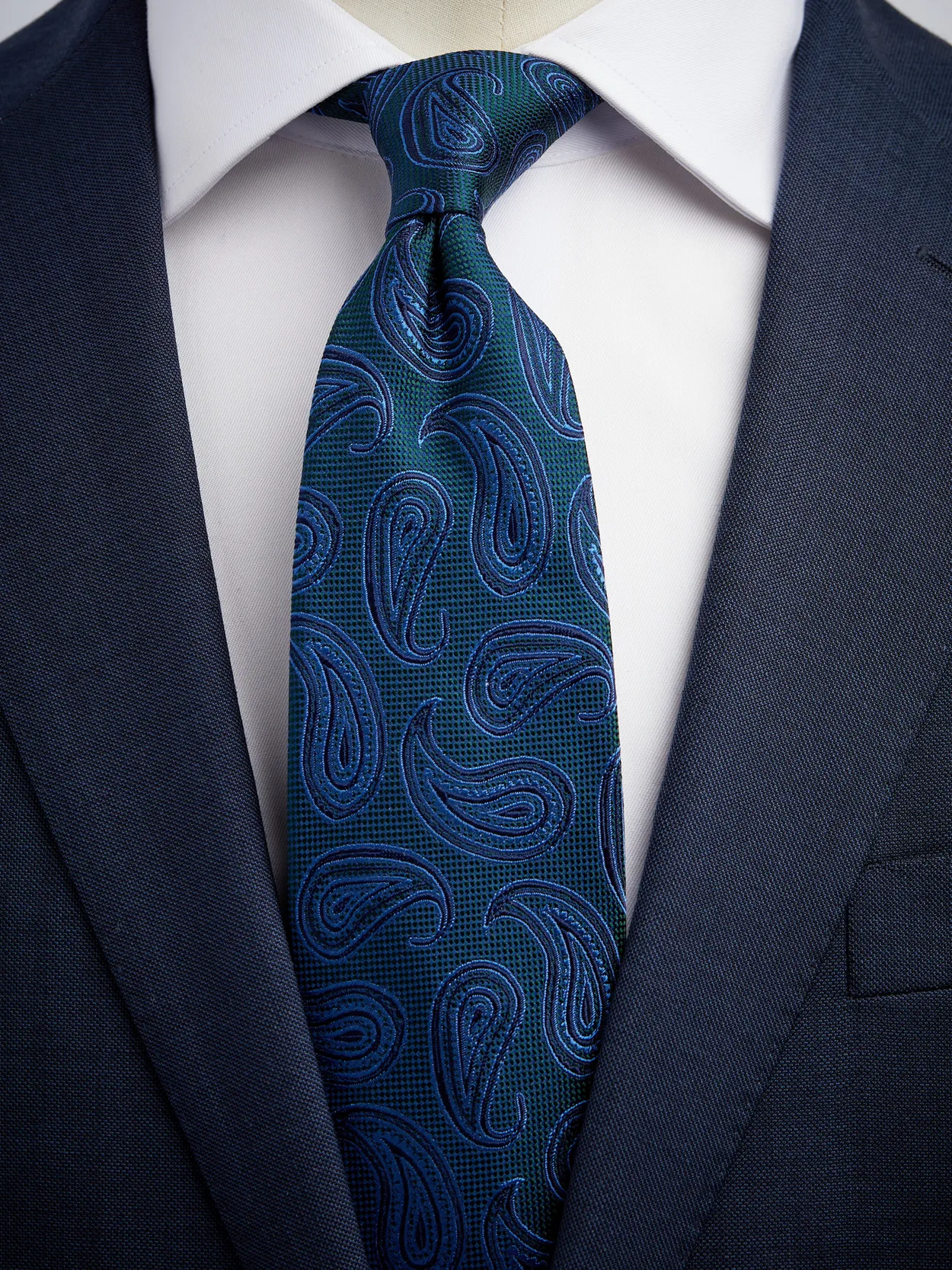 Green & Blue Tie Paisley