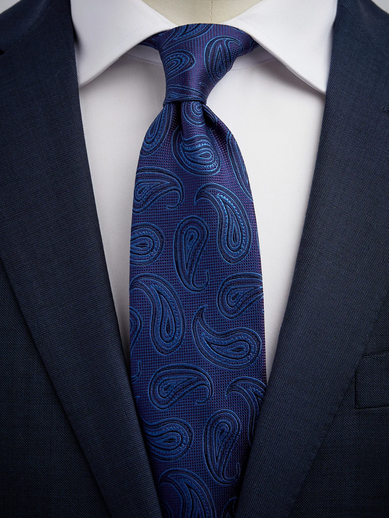 Blue & Purple Tie Paisley
