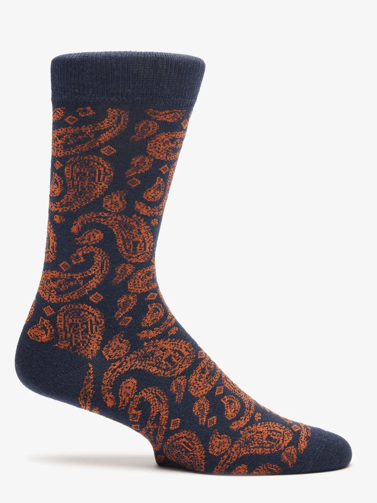 Navy & Orange Socks Harrow