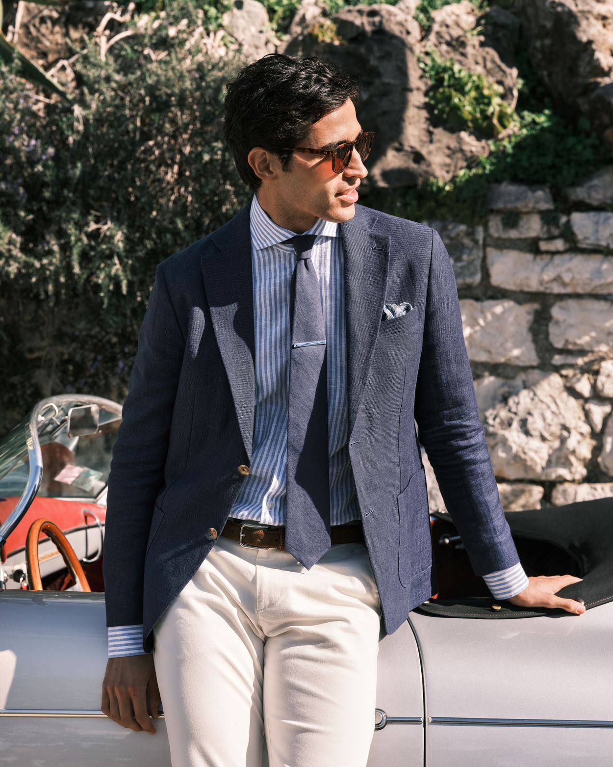 Blue Linen Jacket