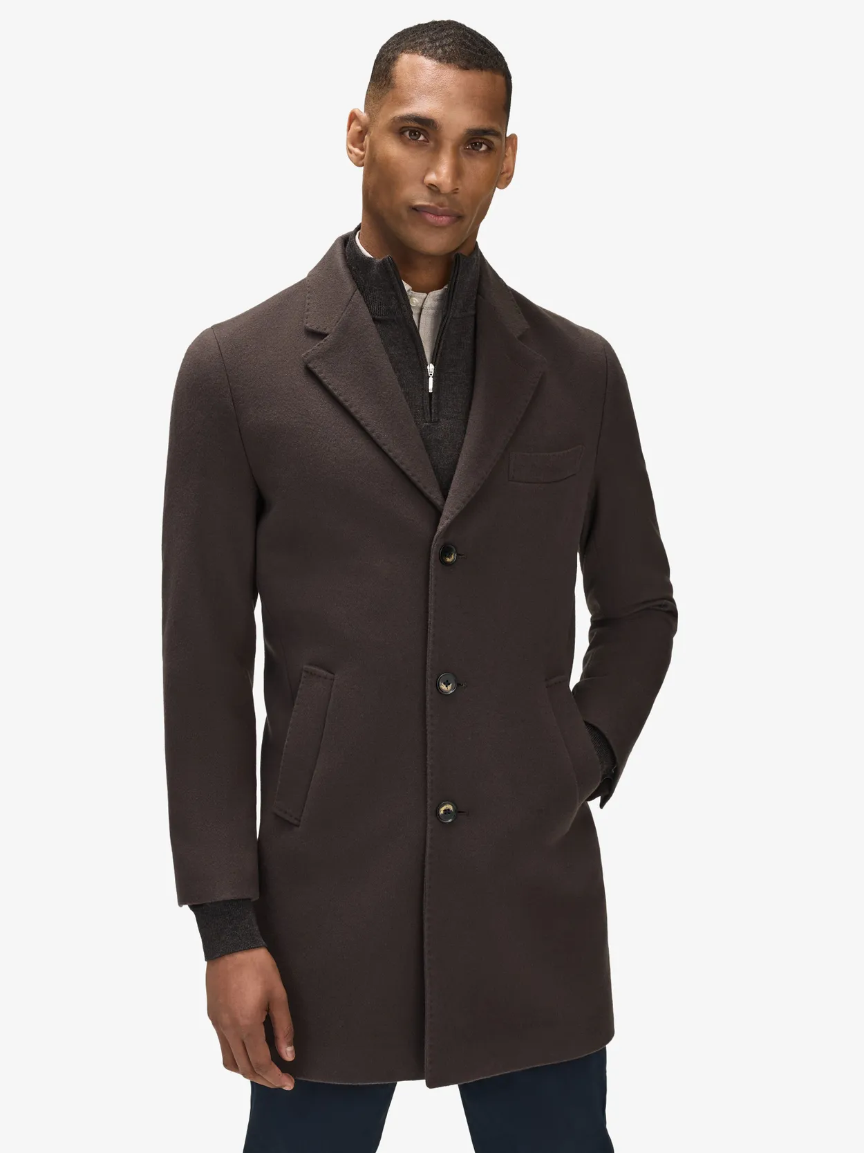 Manteau Simple Marron