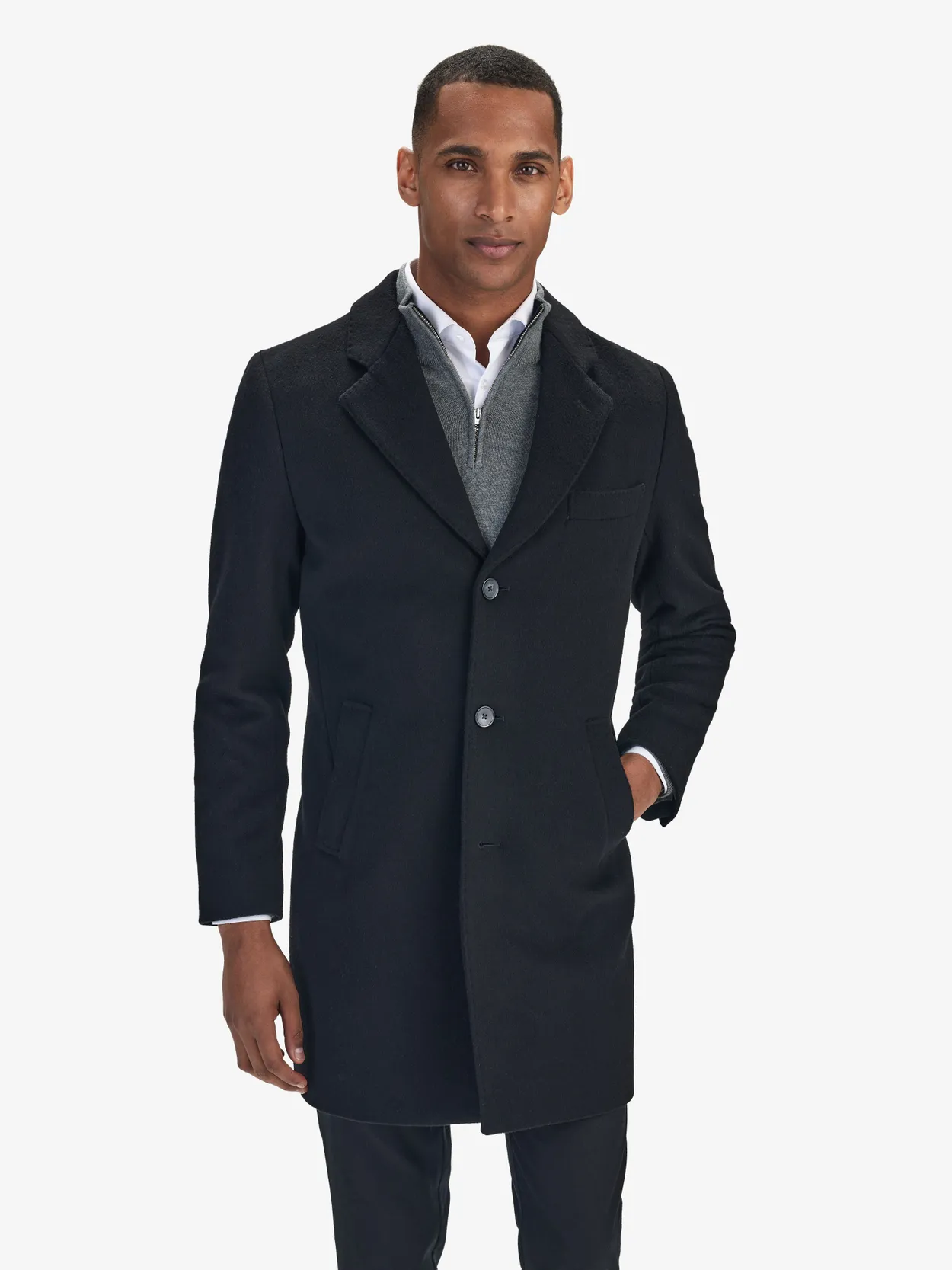 Black Single Coat