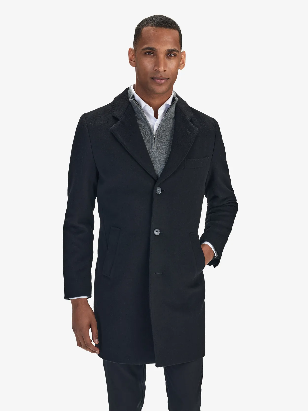 Manteau Noir Simple