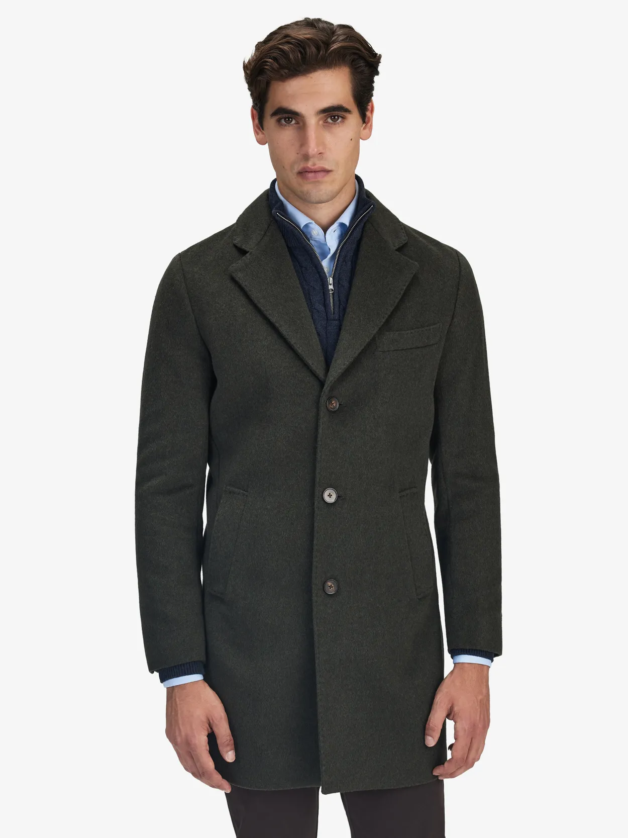 Manteau Simple Vert