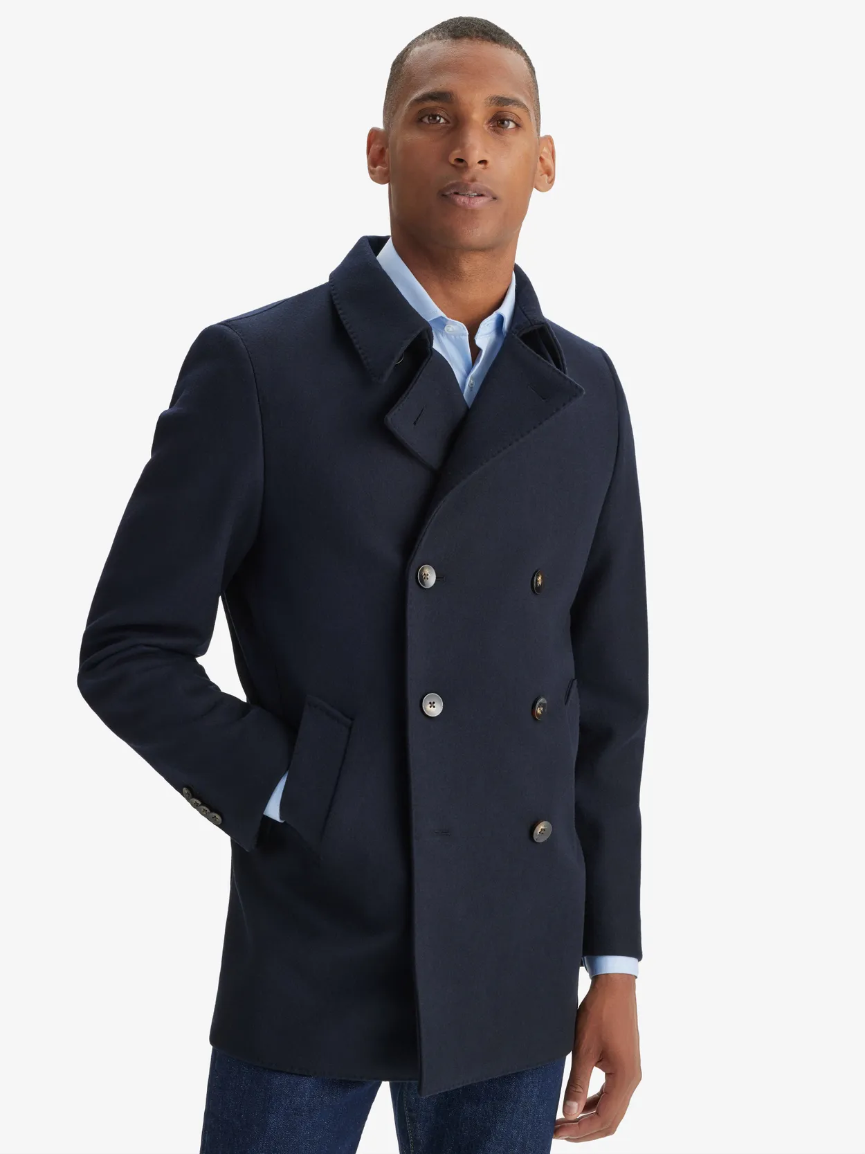 Blue Peacoat - Buy online | John Henric