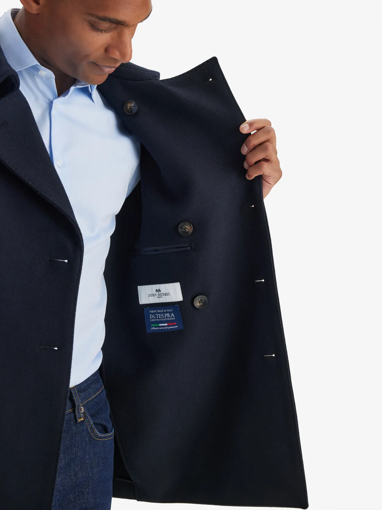 Blue Peacoat - Buy online | John Henric