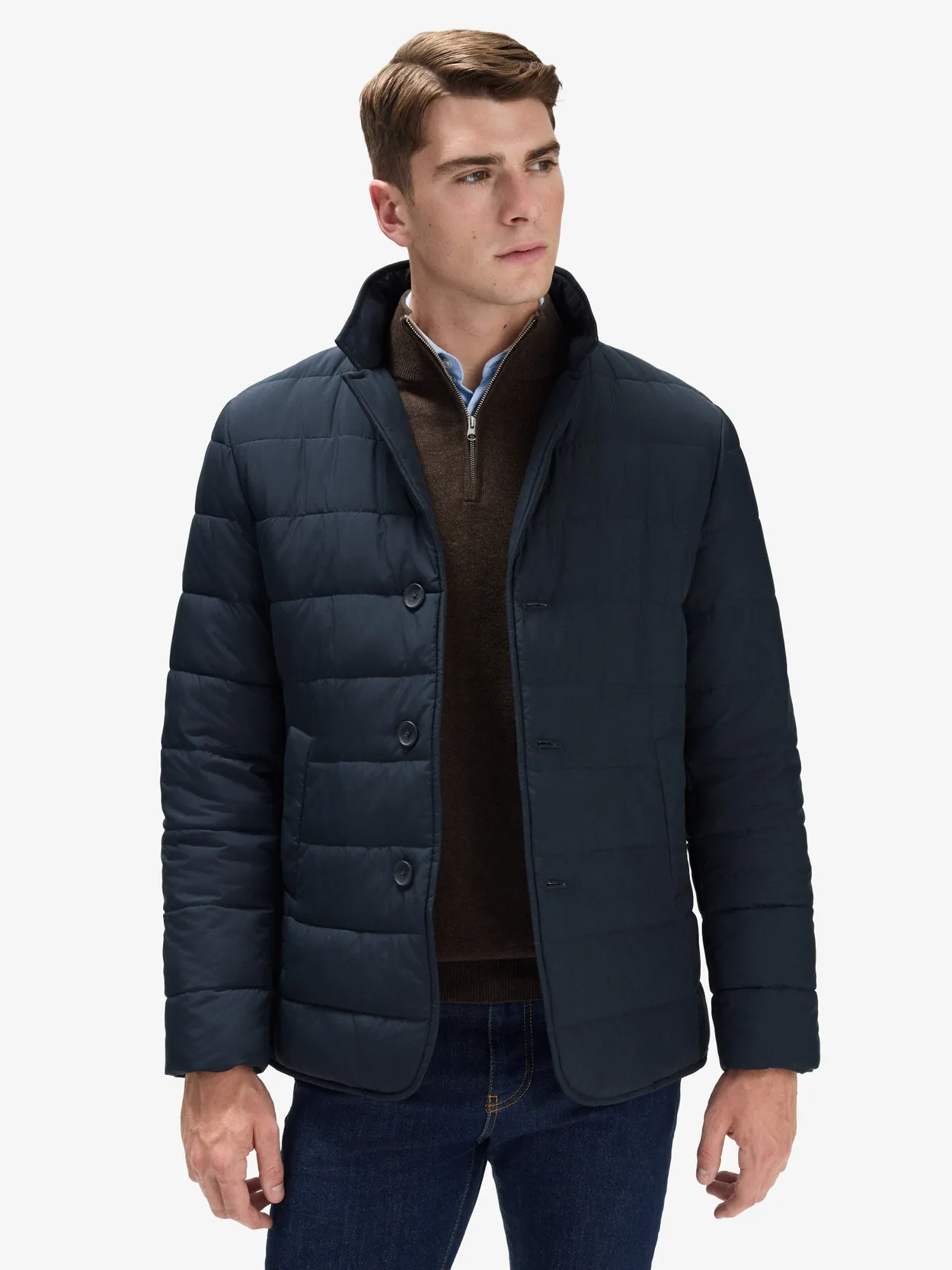 Navy blue jacket with hood hotsell