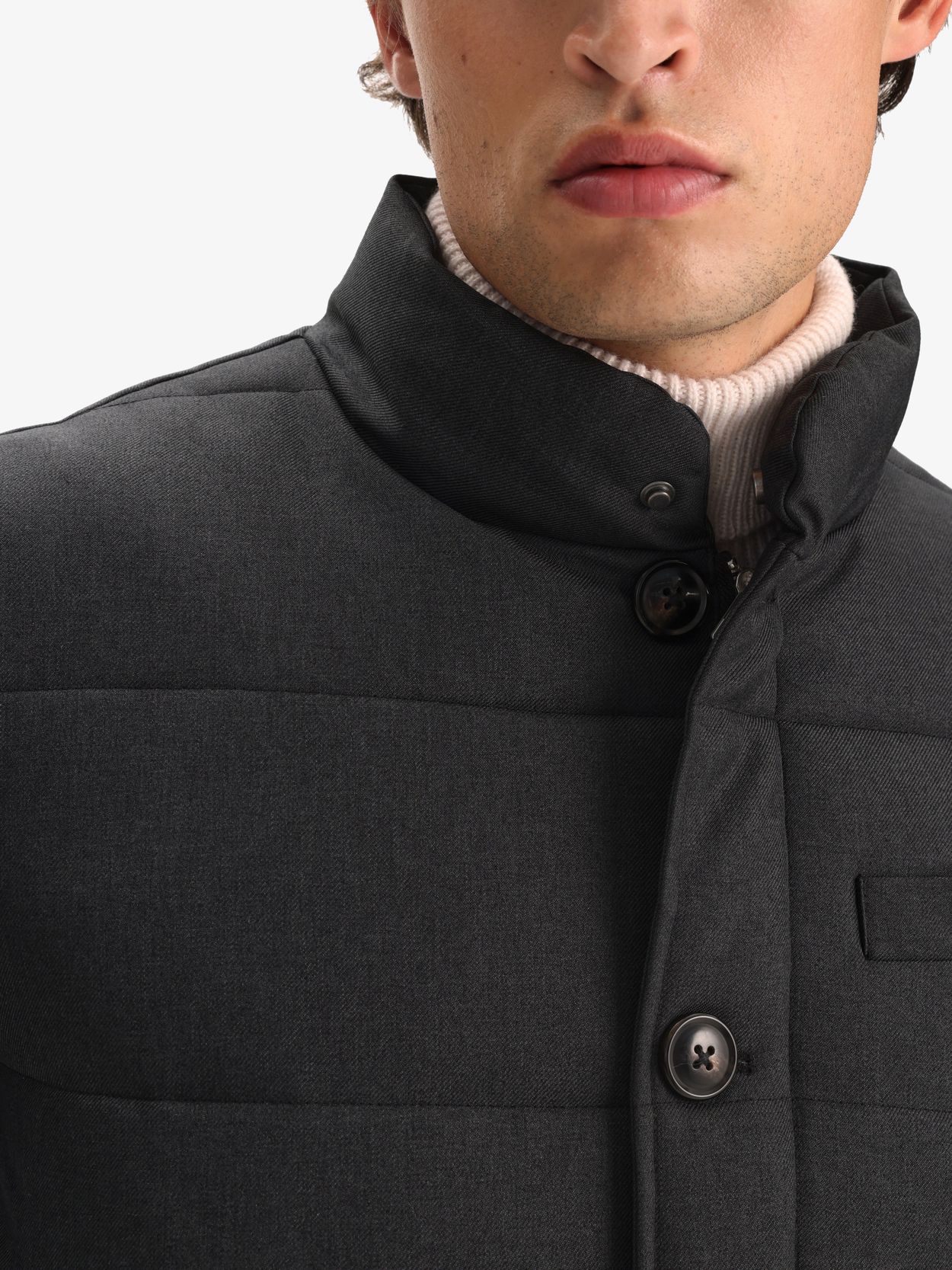 Grey Padded Jacket - Buy online | John Henric Grey Padded Jacket - Buy online | John Henric