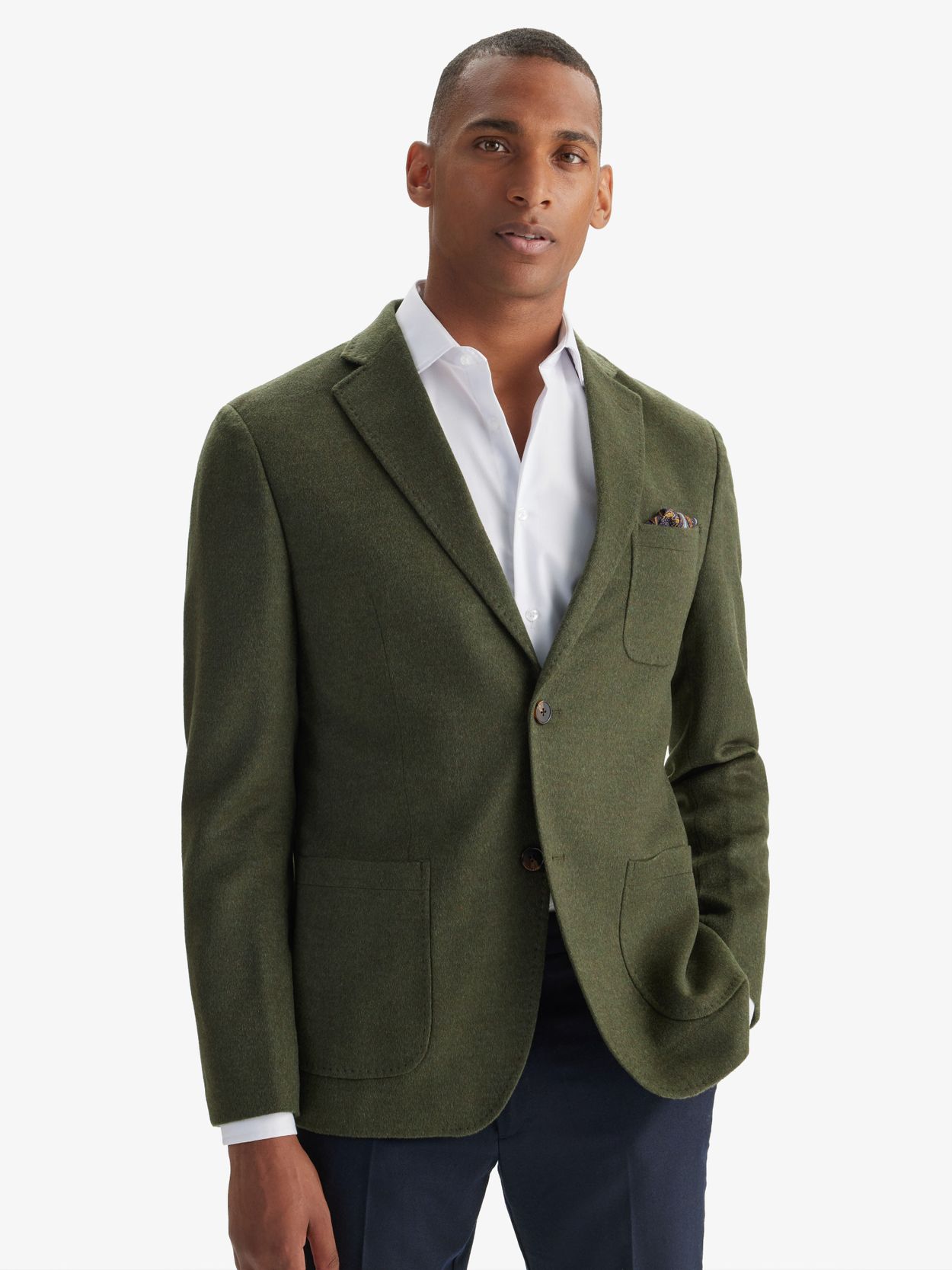 Green wool blazer clearance mens