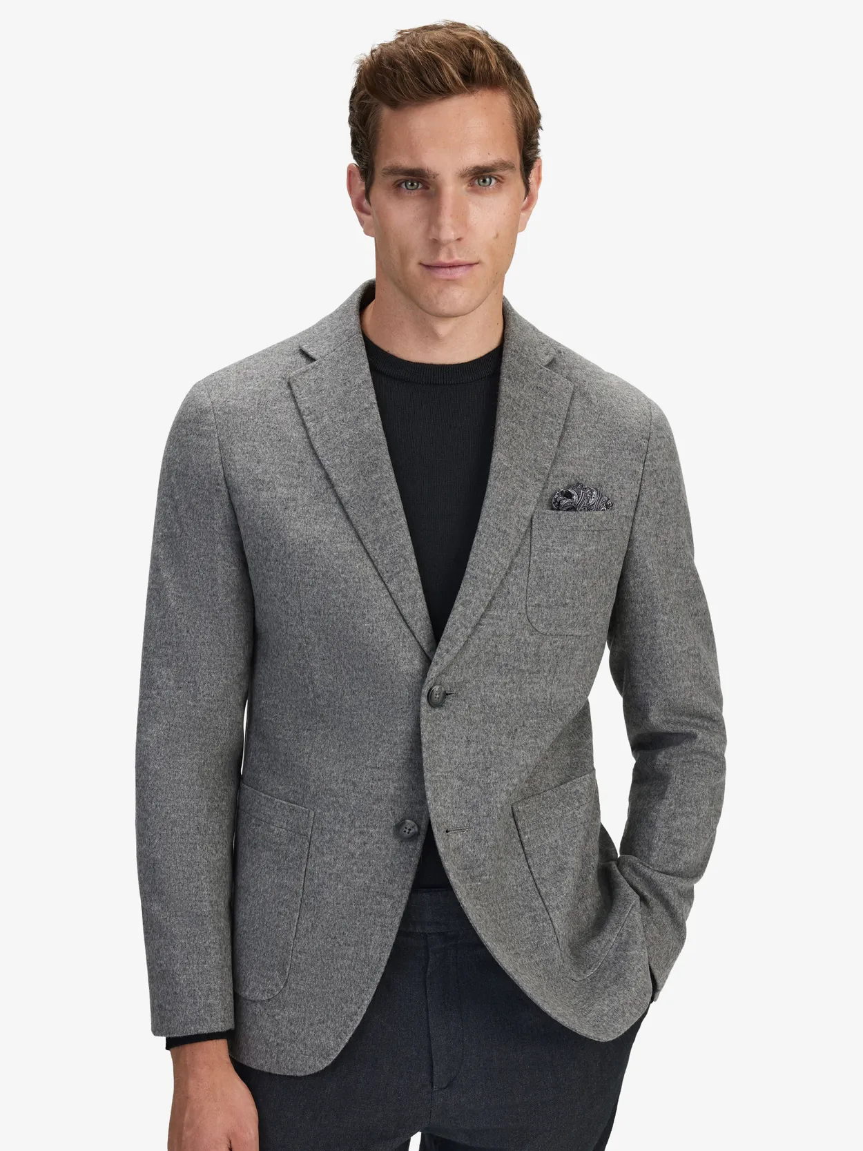 Grey wool hotsell mens blazer