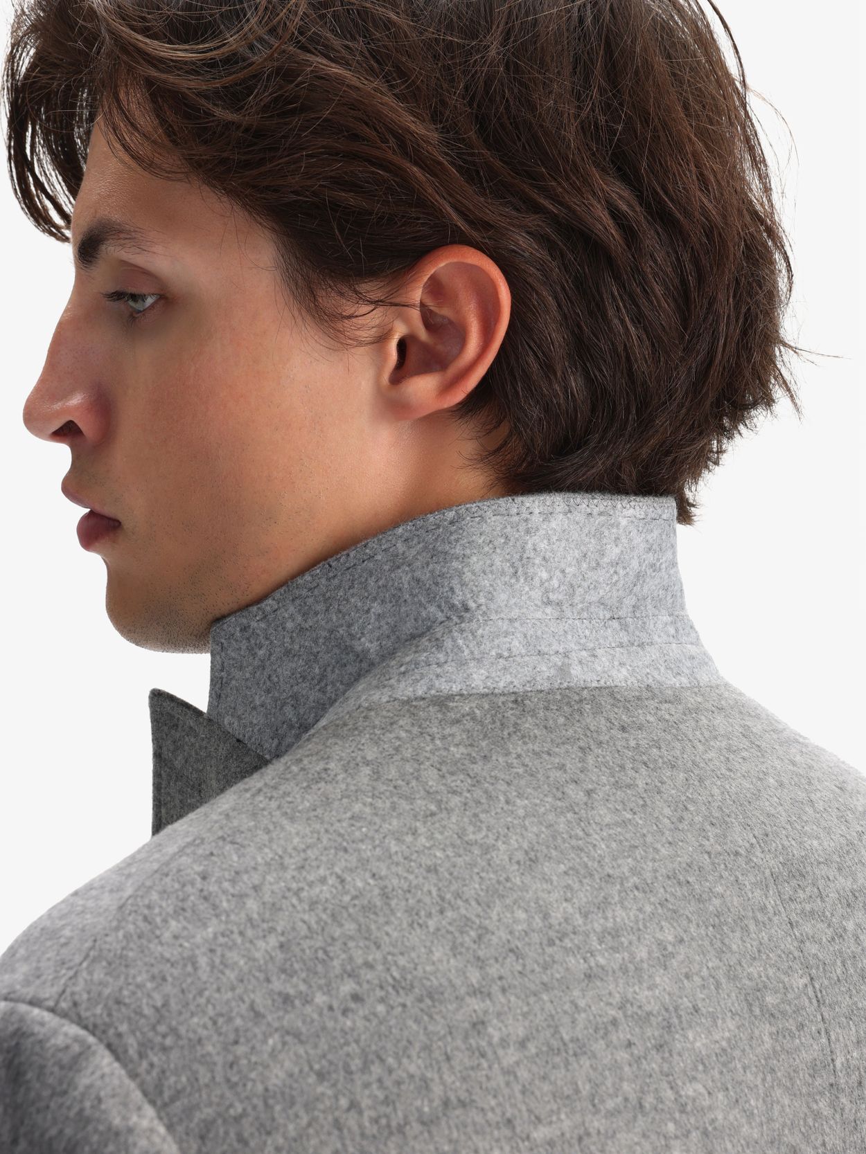 Grey Wool Cashmere Jacket