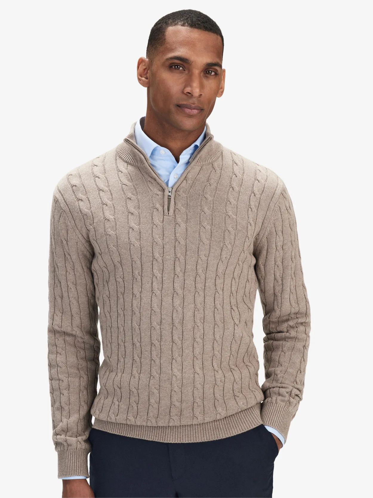 Mens sweater store with zipper