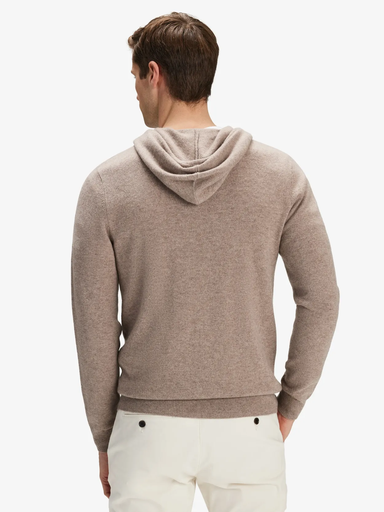 Beige best sale zip hoodie