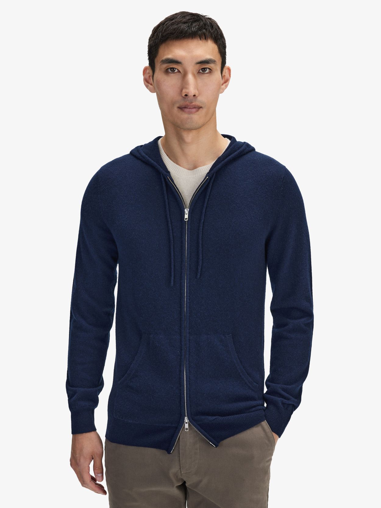 Cashmere zipper shop hoodie