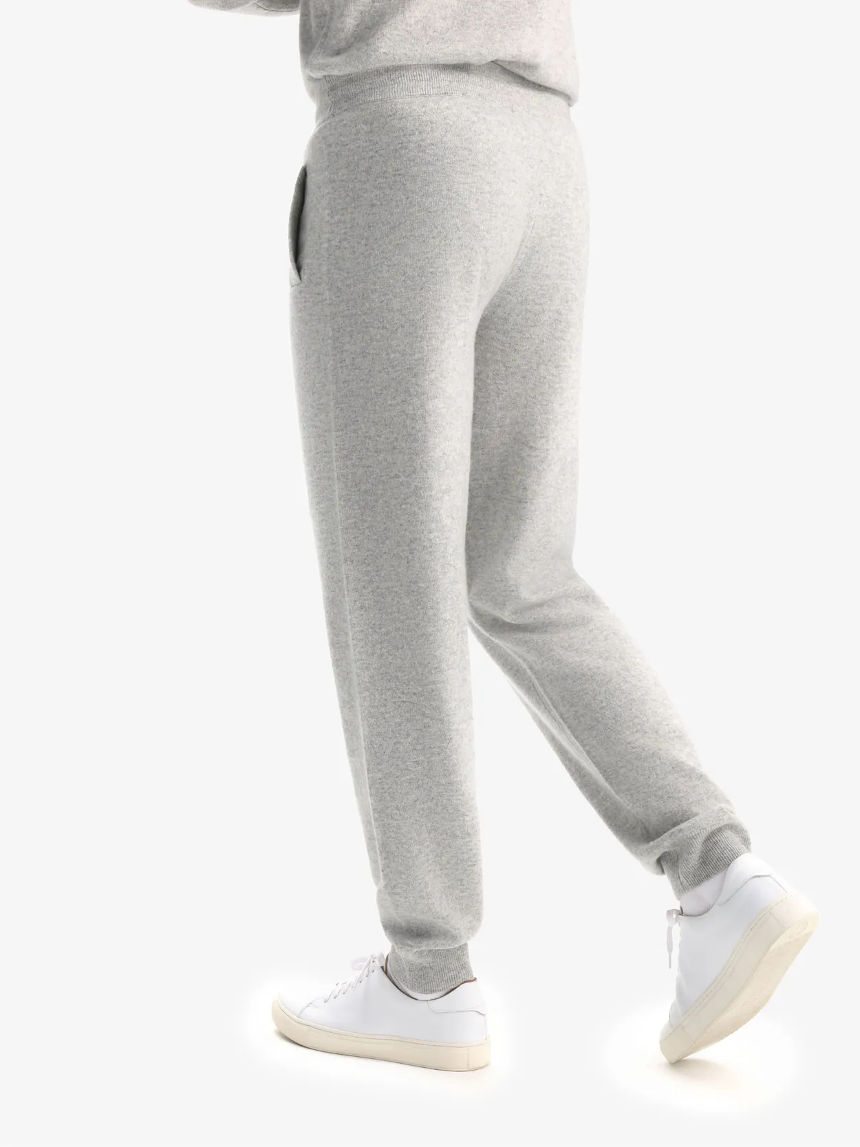 EVERYDAY | Unisex Embroidered 8X Slim Cuffed Joggers | Heather Grey