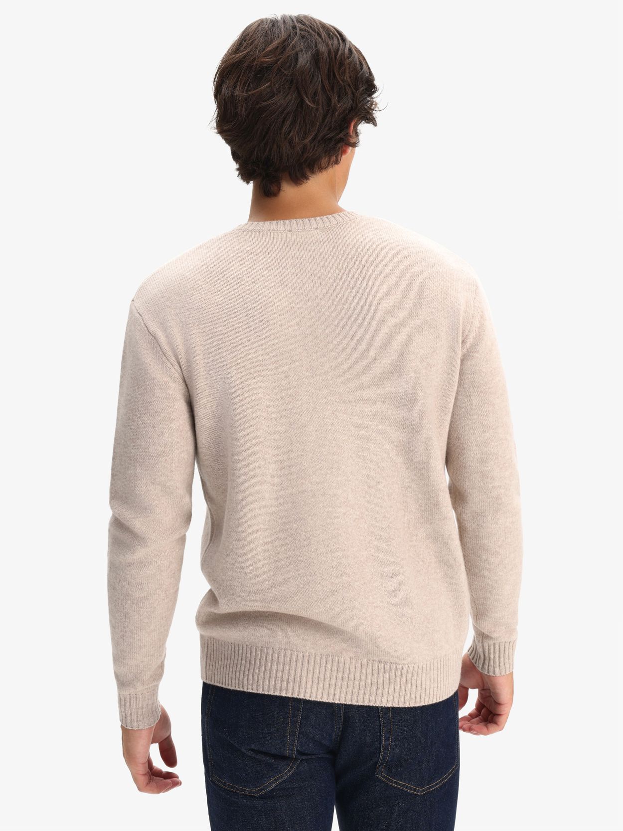 Beige Wool & Cashmere Sweater