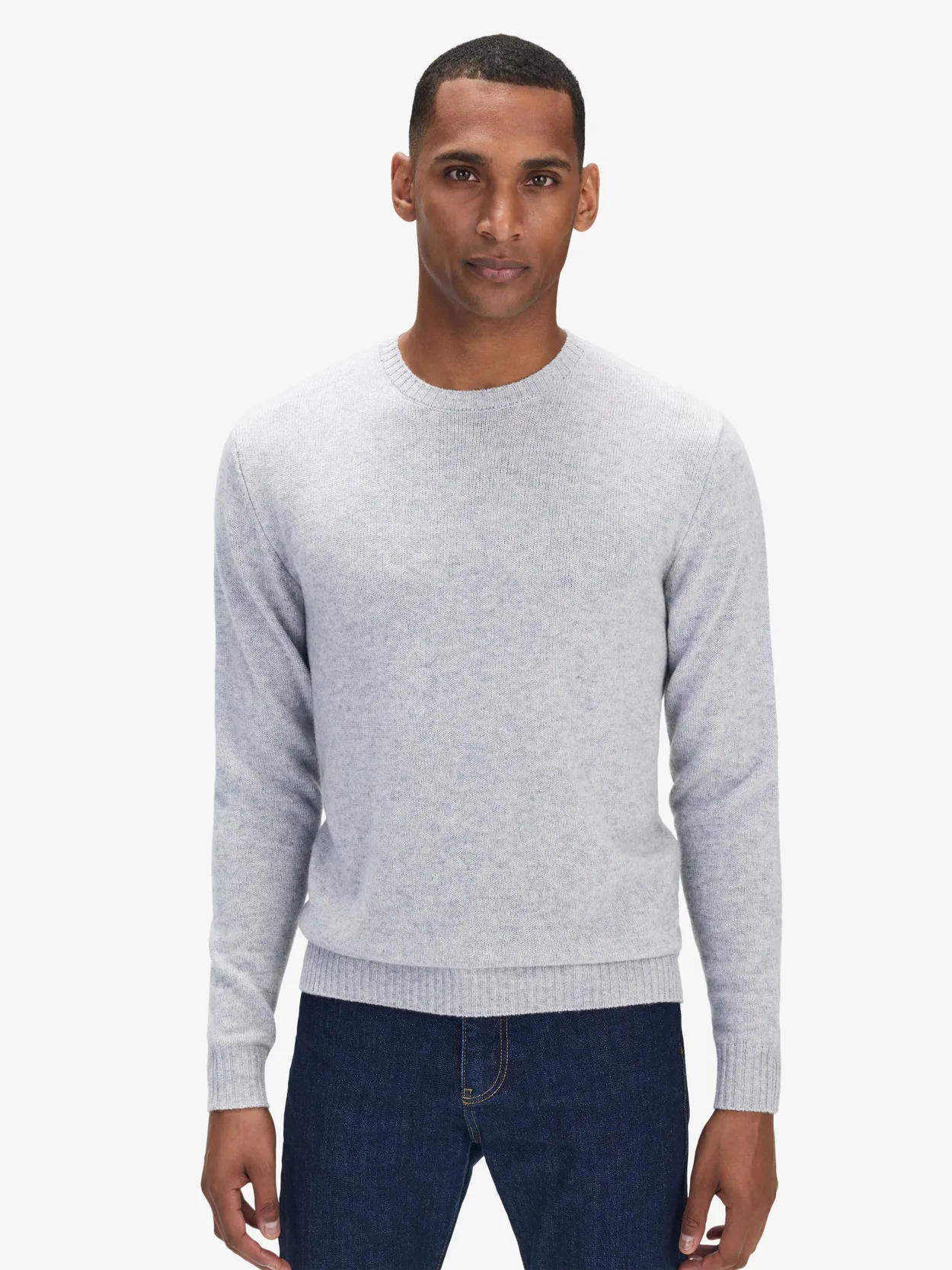 Alessandra Men's Ricky Cashmere Sweater in Walnut Beige