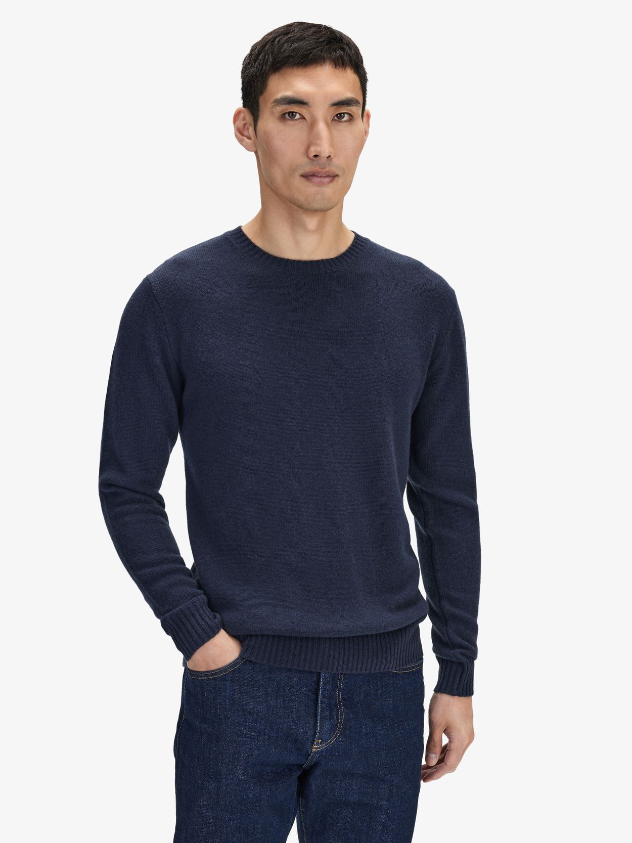 Blue Wool & Cashmere Sweater