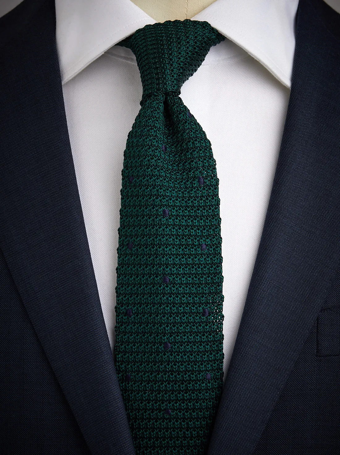Green Knitted Tie