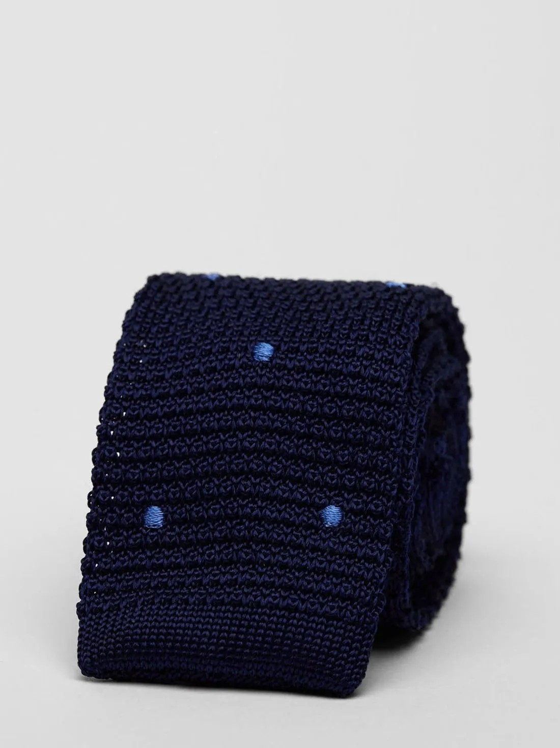 Blue Knitted Tie 