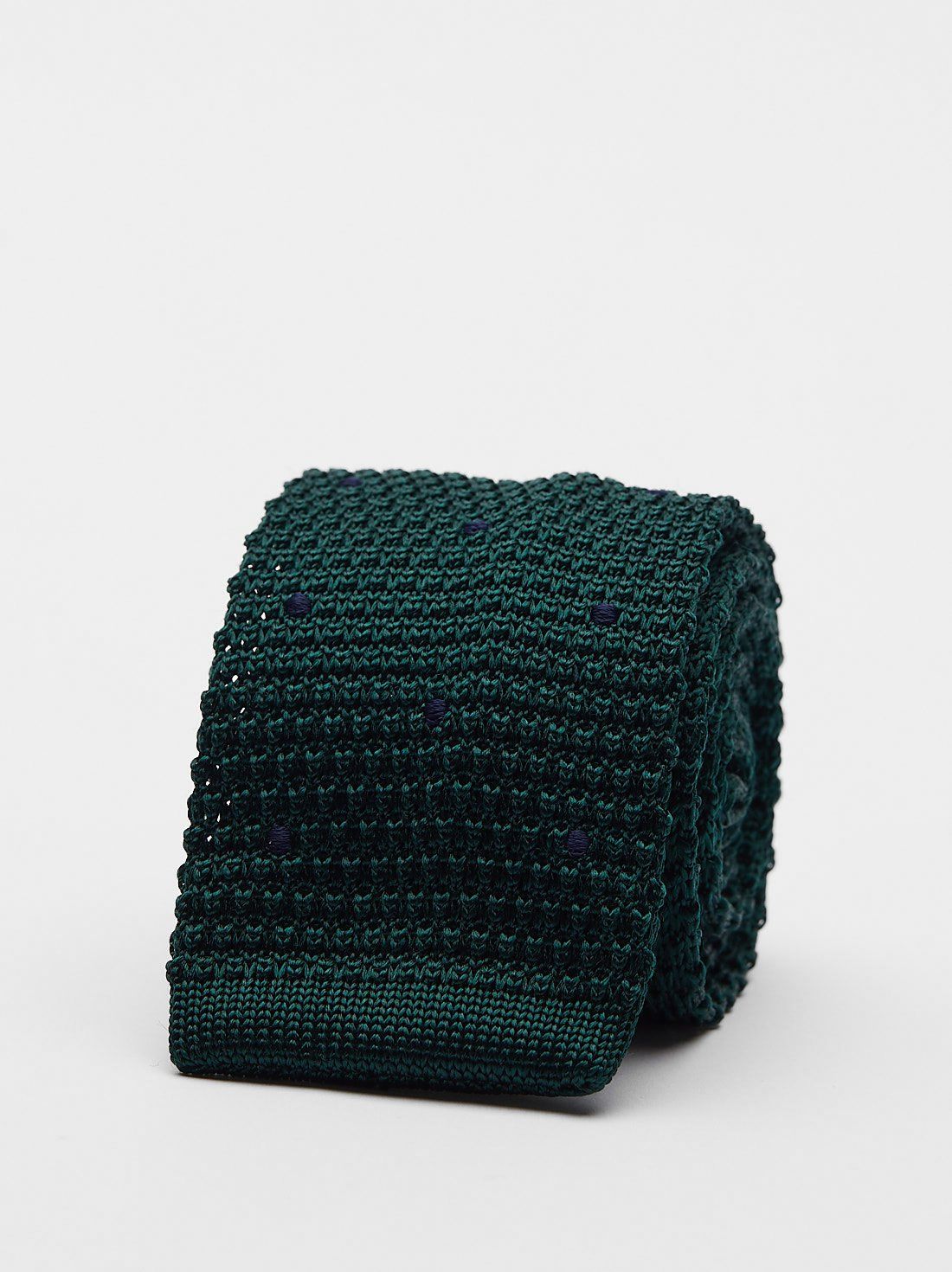 Green Knitted Tie 