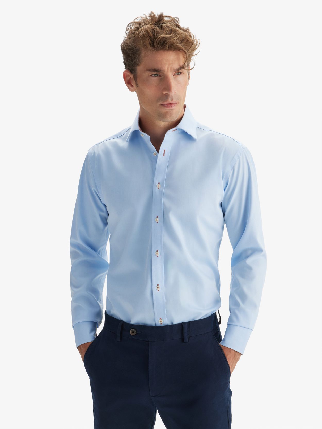 Light Blue Contrast Shirt