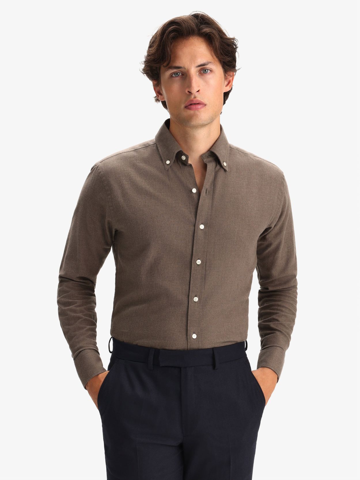 Chemise en Flanelle Marron