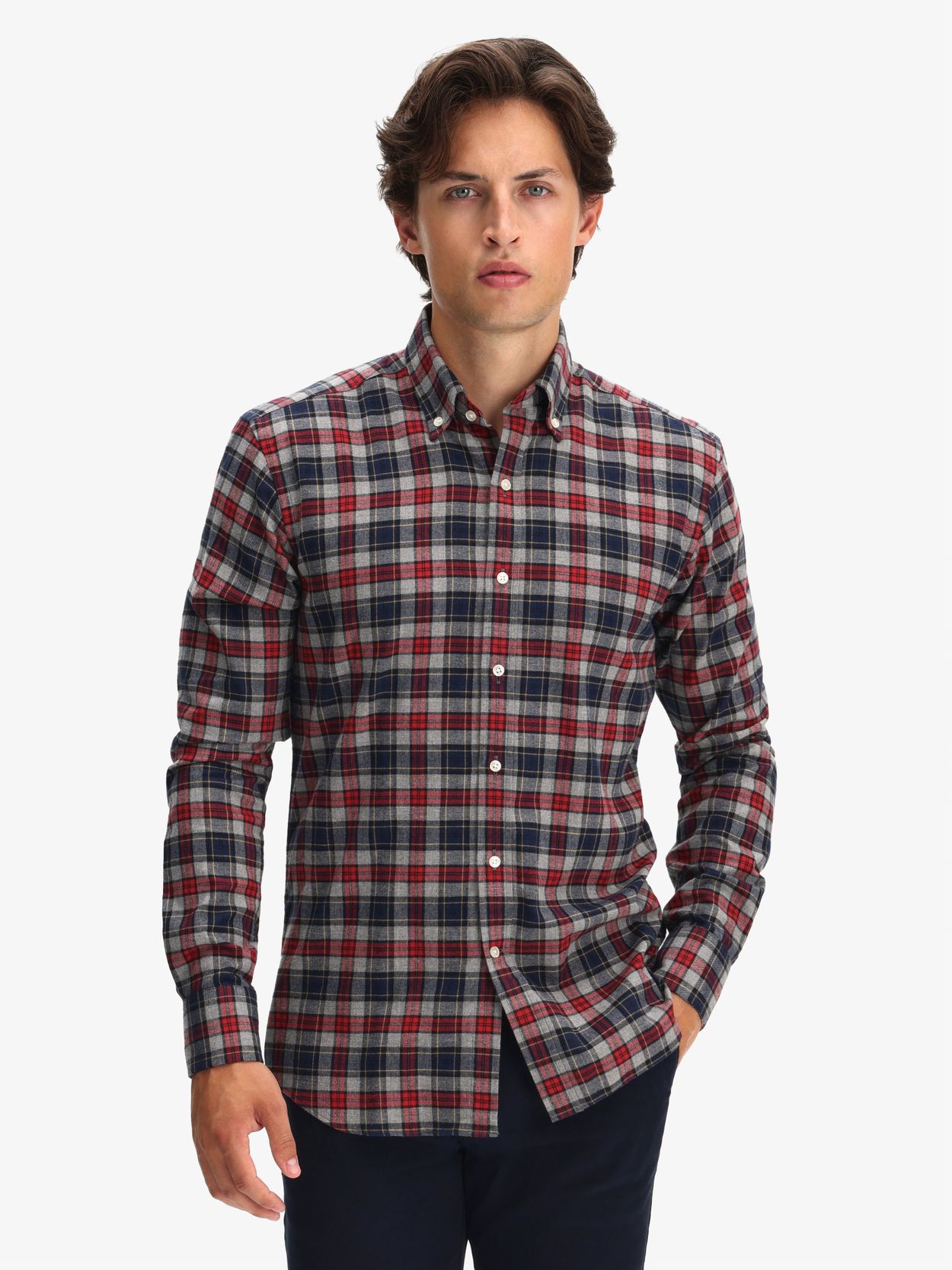 Red & Blue Flannel Shirt