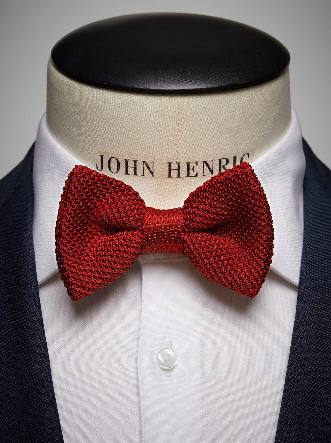 Red Knitted Bow Tie