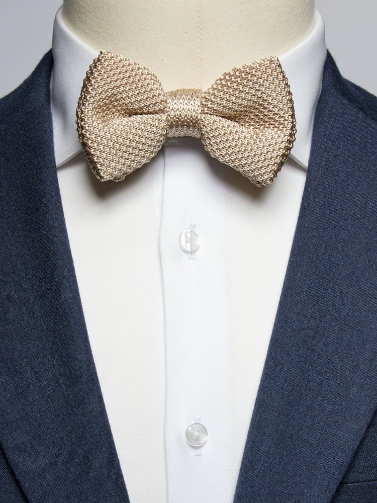 Beige Bow Tie