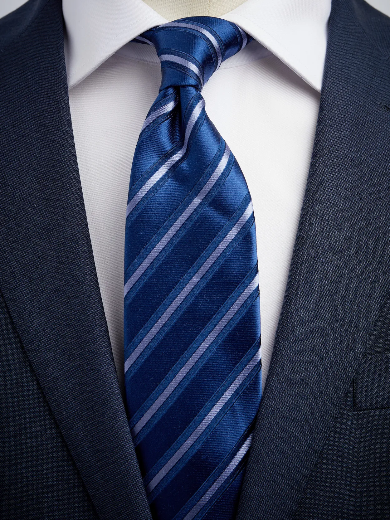Blue Tie Striped