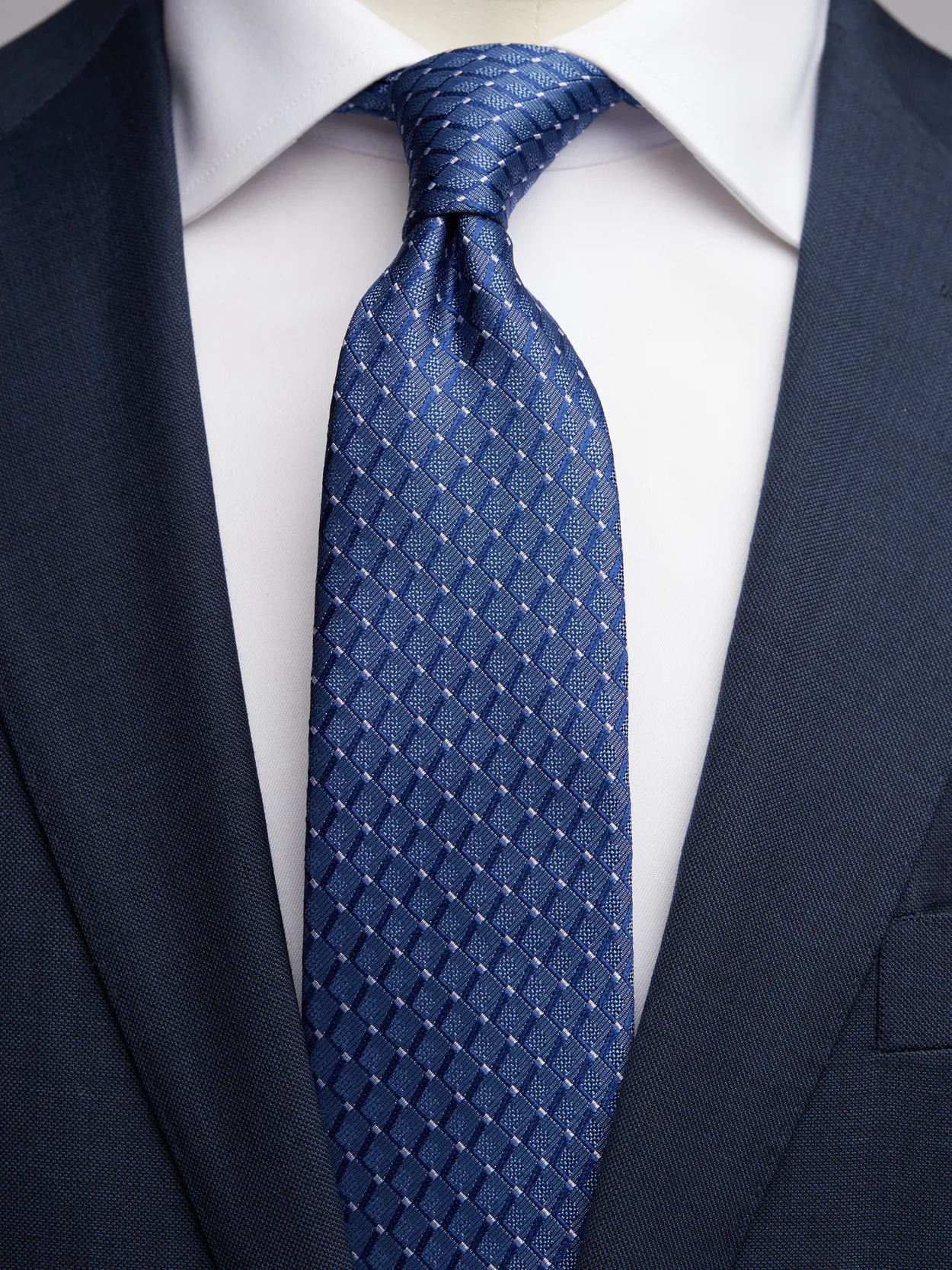 Blaue Struktur Krawatten
