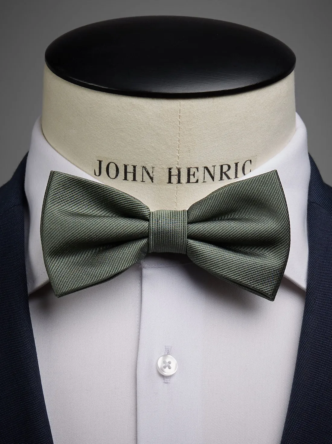 Olive Green Bow Tie Plain