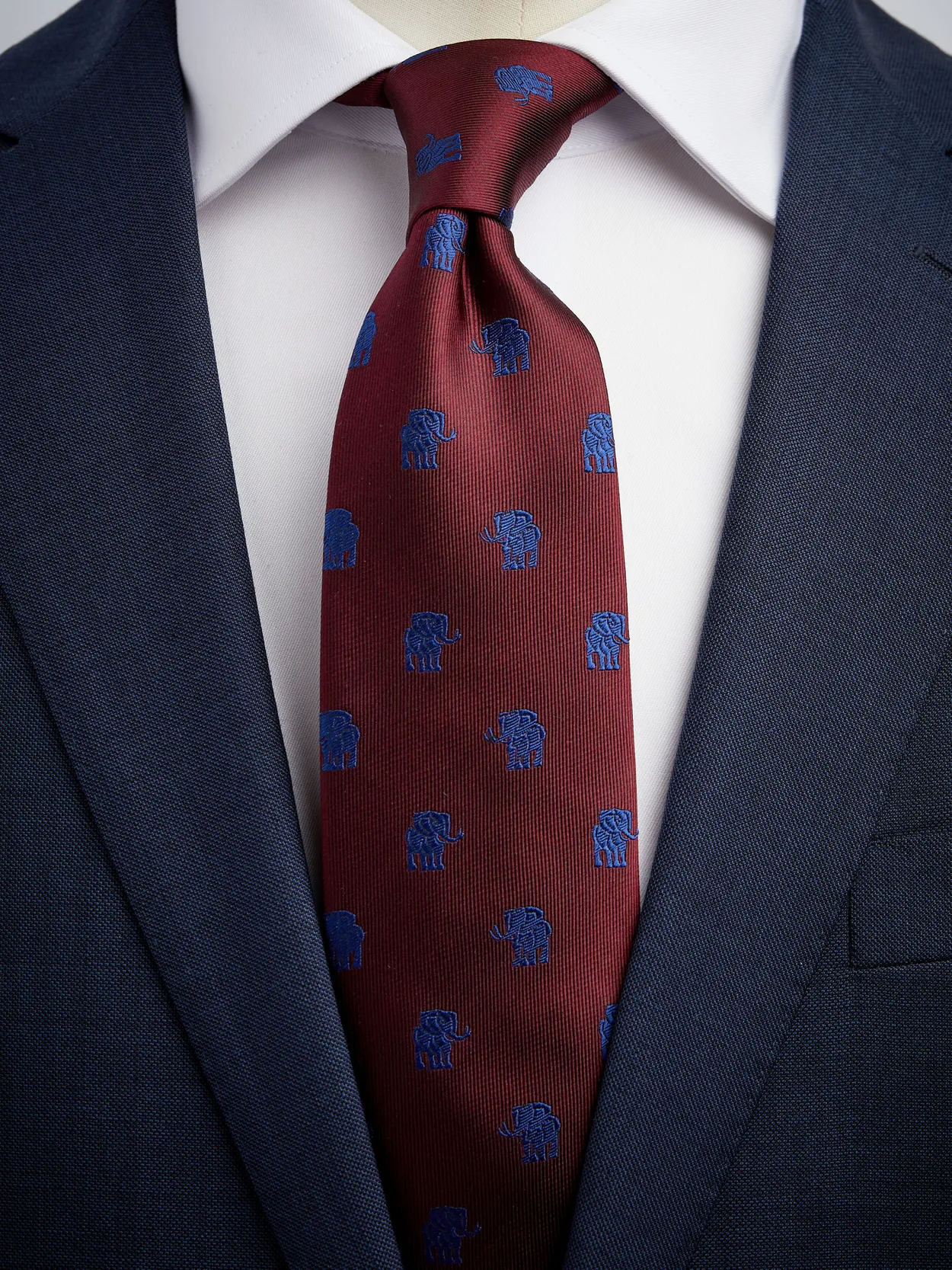 Red & Blue Tie Motif