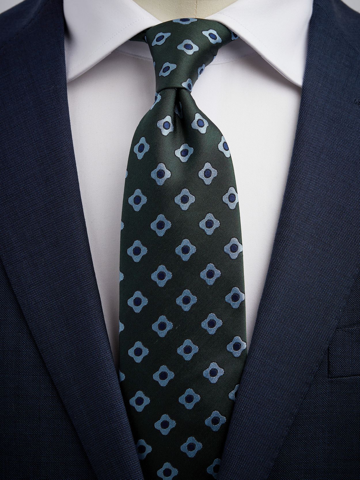 Green & Blue Tie Floral